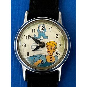 Vintage Cinderella Watch Walt Disney Productions Princess Stainless Parts repair